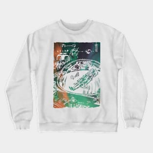 Space Specimen in Northern Lights Crewneck Sweatshirt